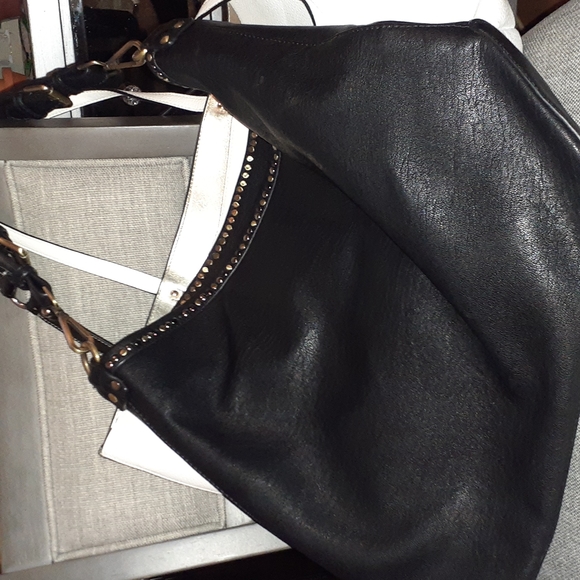 Black leather feel bag - Picture 1 of 3